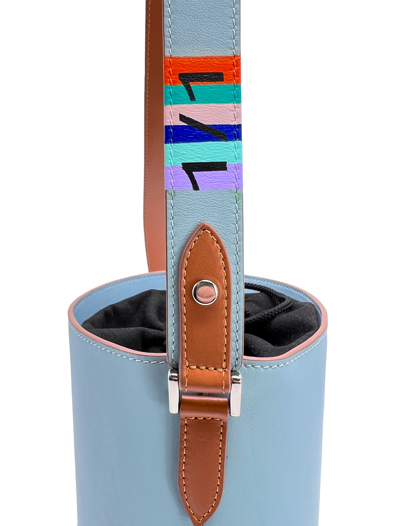 leather bucket bag